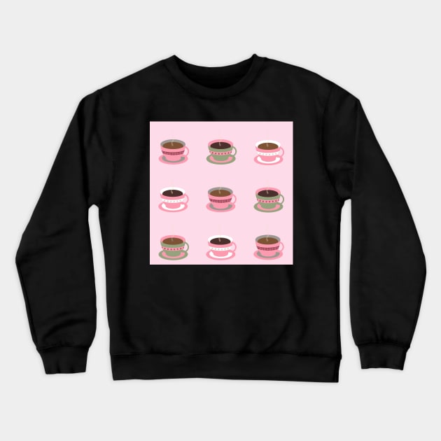 Tea Party Block Crewneck Sweatshirt by LochNestFarm